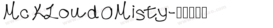 McKloud Misty字体转换
